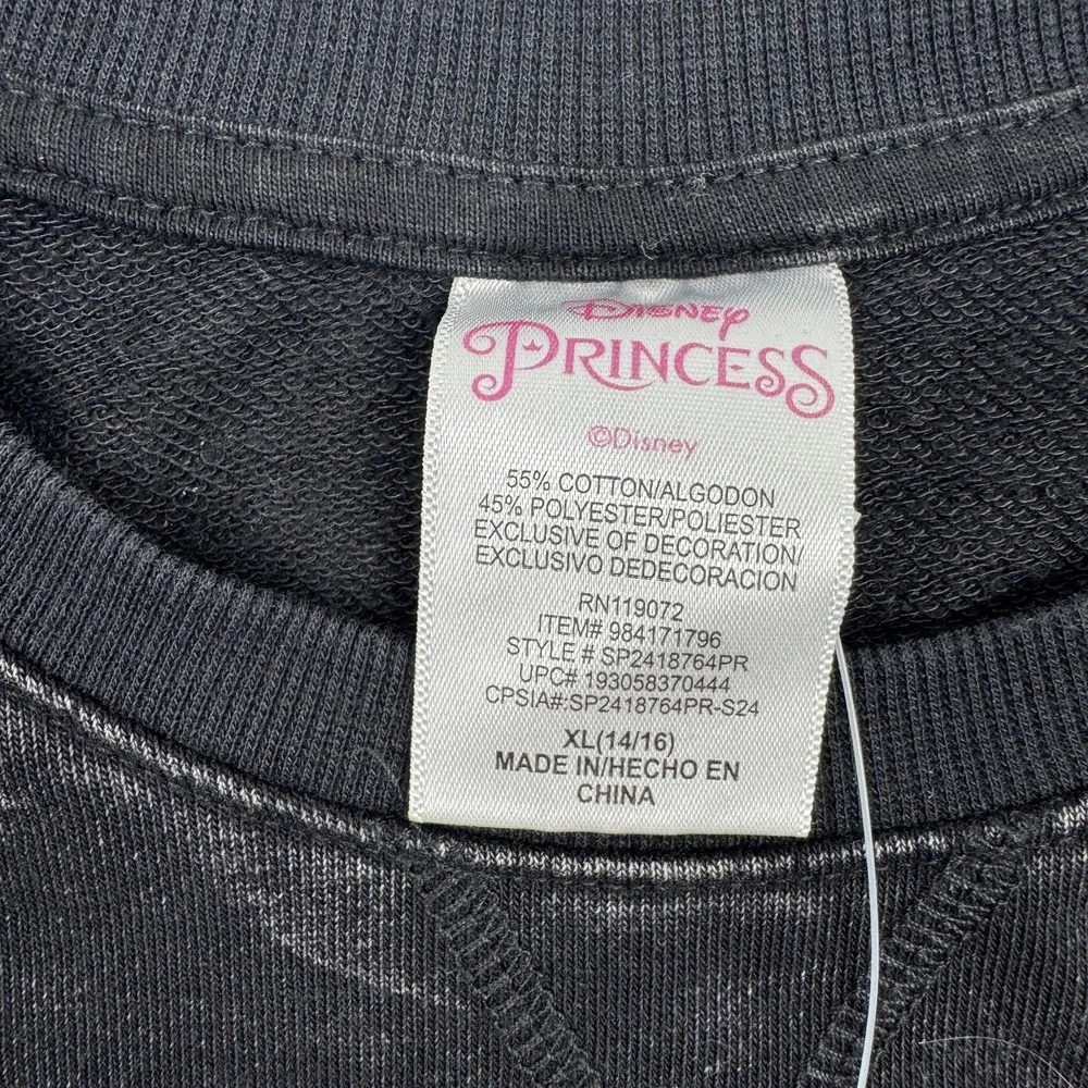 Disney Princess Sweatshirt Girls XL 14/16 Squad Cinderella Aurora Crewneck Pullo